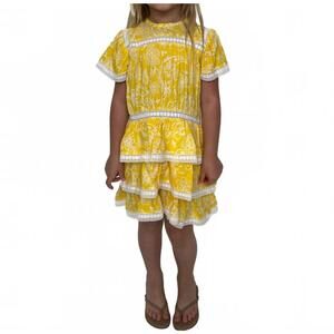 NEW WALKER & WADE girls' hannah dress in sunshine